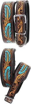 Saddlery Goods Dog Collar Western Style Heavy Duty Hand Tooled