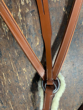 5 Point Saddlery Goods Point Leather Horse Breastplate Tan Color