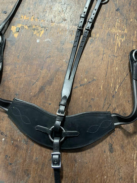 Saddlery Goods 3 Point Breastplate with Padding & Stainless Steel Fittings