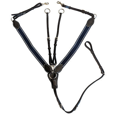 Saddlery Goods Elastic Breastplate Martingale with Running Attachment