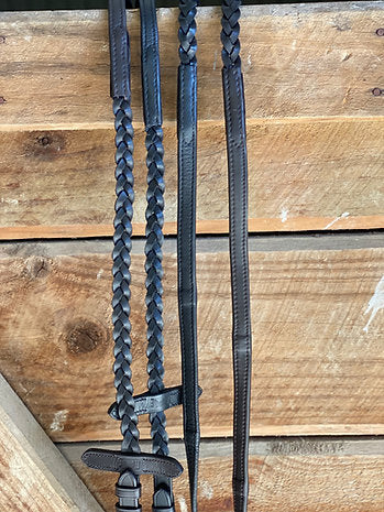 Saddlery Goods Braided Soft Leather Reins