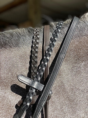 Saddlery Goods Braided Soft Leather Reins