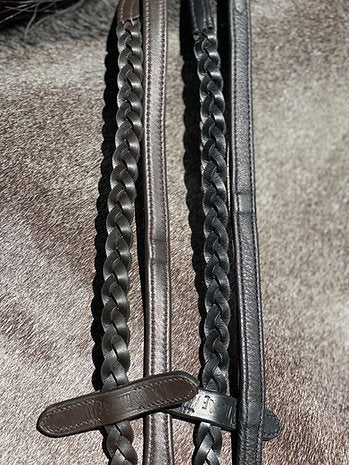 Saddlery Goods Braided Soft Leather Reins