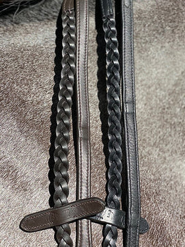 Saddlery Goods Braided Soft Leather Reins