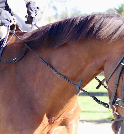 Saddlery Goods Braided Soft Leather Reins