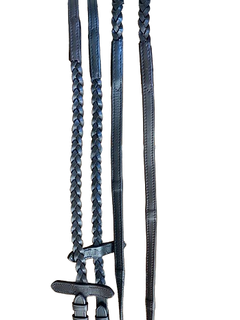 Saddlery Goods Braided Soft Leather Reins