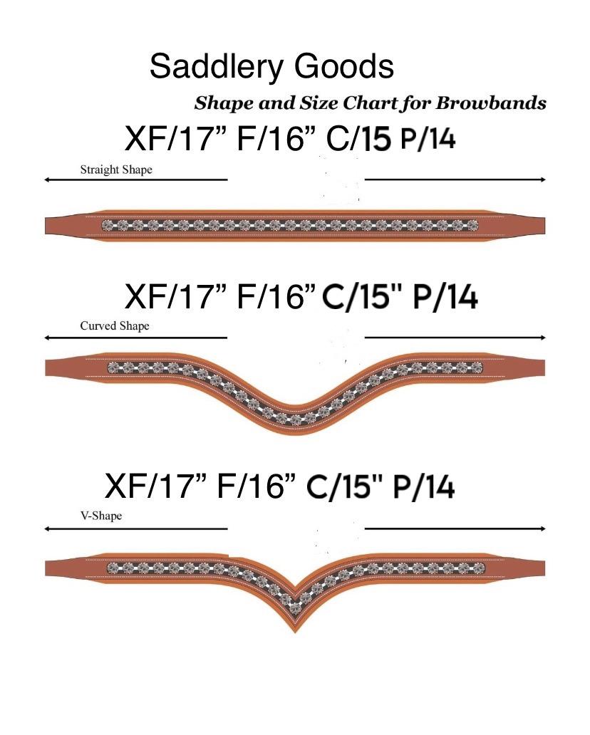 Saddlery Goods 5 Row crystal browband