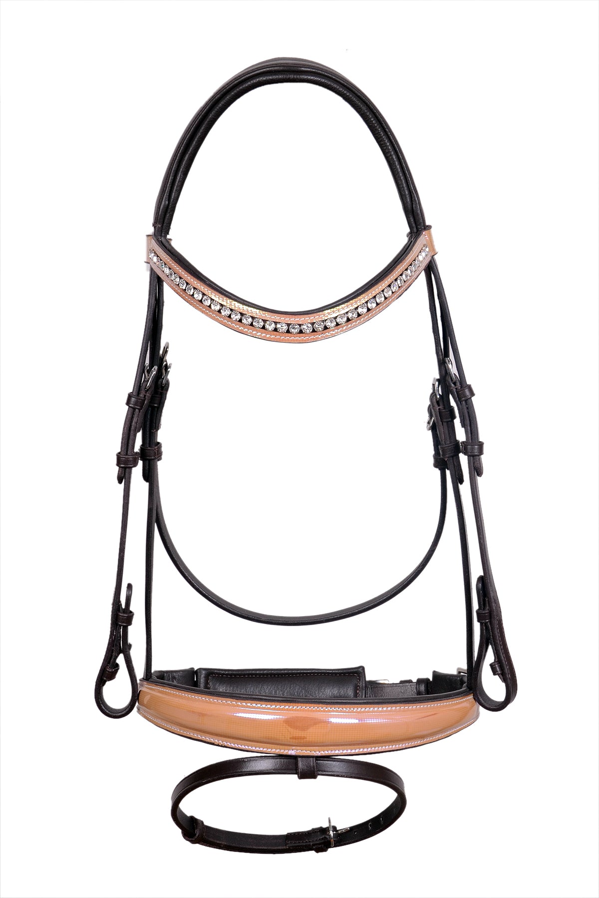 Saddlery Goods Horse Classic Anatomic English Leather Bridle With Reins