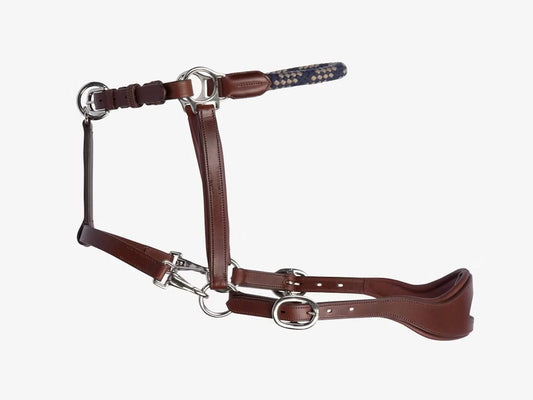 Saddlery Goods ECO-Friendly Soft Premium Leather With Soft Rope Noseband Advantage Headcollar