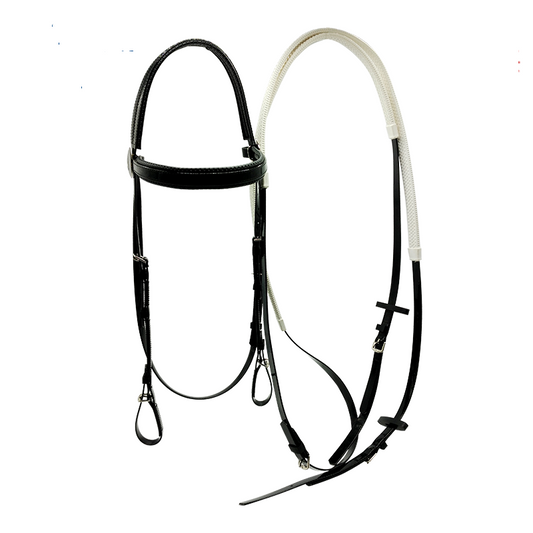 Pv-001 Equestrian product PVC Strong Horse Racing Bridle Color Black