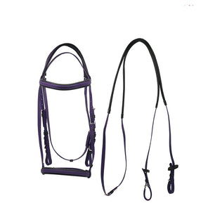 Pv-04 Hot selling Personalized PVC horse bridle color purple