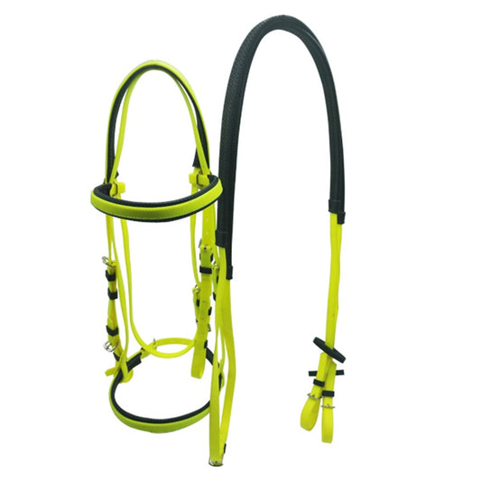 Pv-06 Equestrian horse racing PVC bridle color yellow