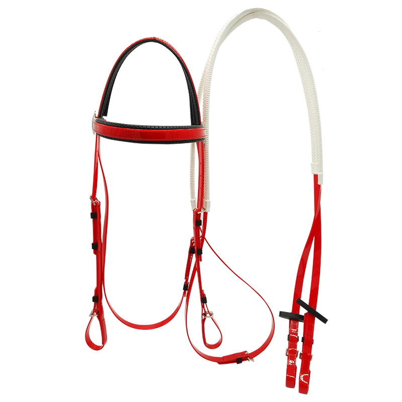 Pv-014 PVC Snaffle Bridle Head with Rein Free Size & Full Colors Red Stainless Steel Fittings Horse Bridle seasonal