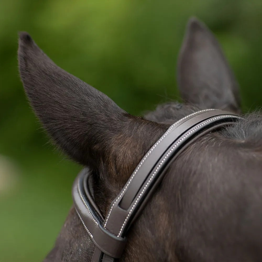 Saddlery Goods Comfort Pro Hunter Bridle with Laced Reins