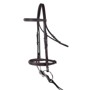 Saddlery Goods Plain Raised Bridle With Laced Reins