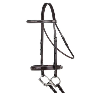 Saddlery Goods Plain Raised Bridle Hunter Bridle