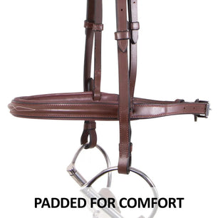 Saddlery Goods Horse Jumping Hunter Bridle Chestnut Color With Reins Use For Riding