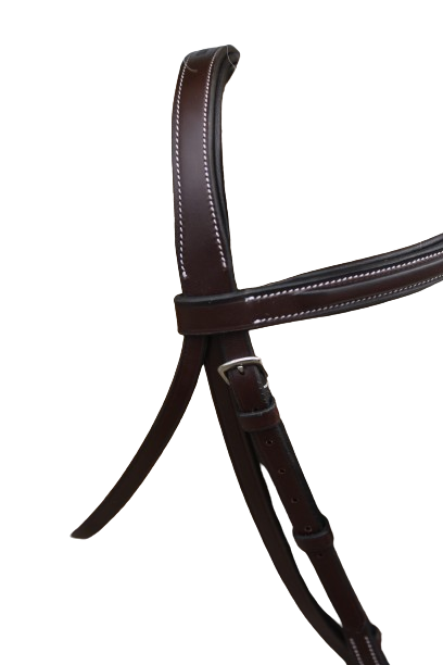 Sb-048 Saddlery Goods Hunter Bridle Square Raised New Version Fancy Stitch of Popular Bridle with Laced Reins