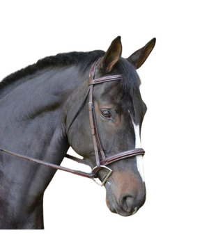 Sb-57 Saddlery Goods Anatomical Horse Hunter Bridle Brown with Laced Reins