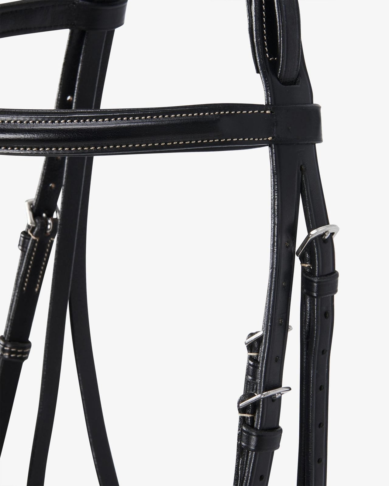 Sb-62 Saddlery Goods Leather English bridle with embroideries free rubber reins