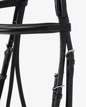 Sb-62 Saddlery Goods Leather English bridle with embroideries free rubber reins