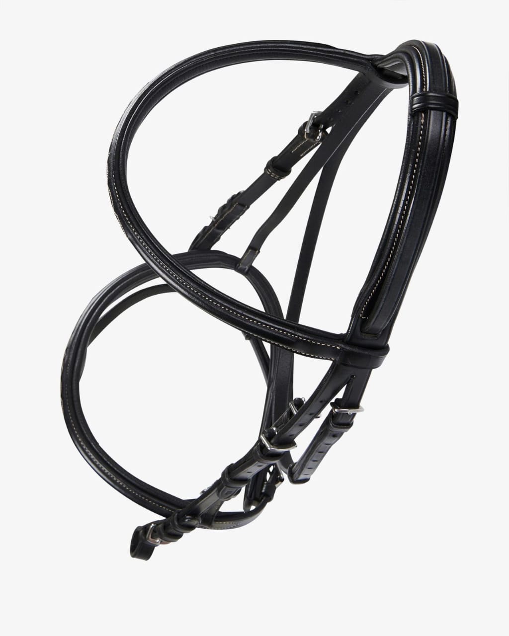 Sb-62 Saddlery Goods Leather English bridle with embroideries free rubber reins