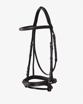 Sb-63 Saddlery Goods Anatomic Leather bridle embroideries with rubber reins