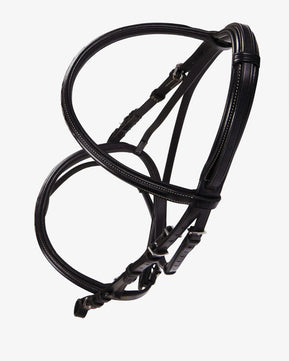 Sb-63 Saddlery Goods Anatomic Leather bridle embroideries with rubber reins