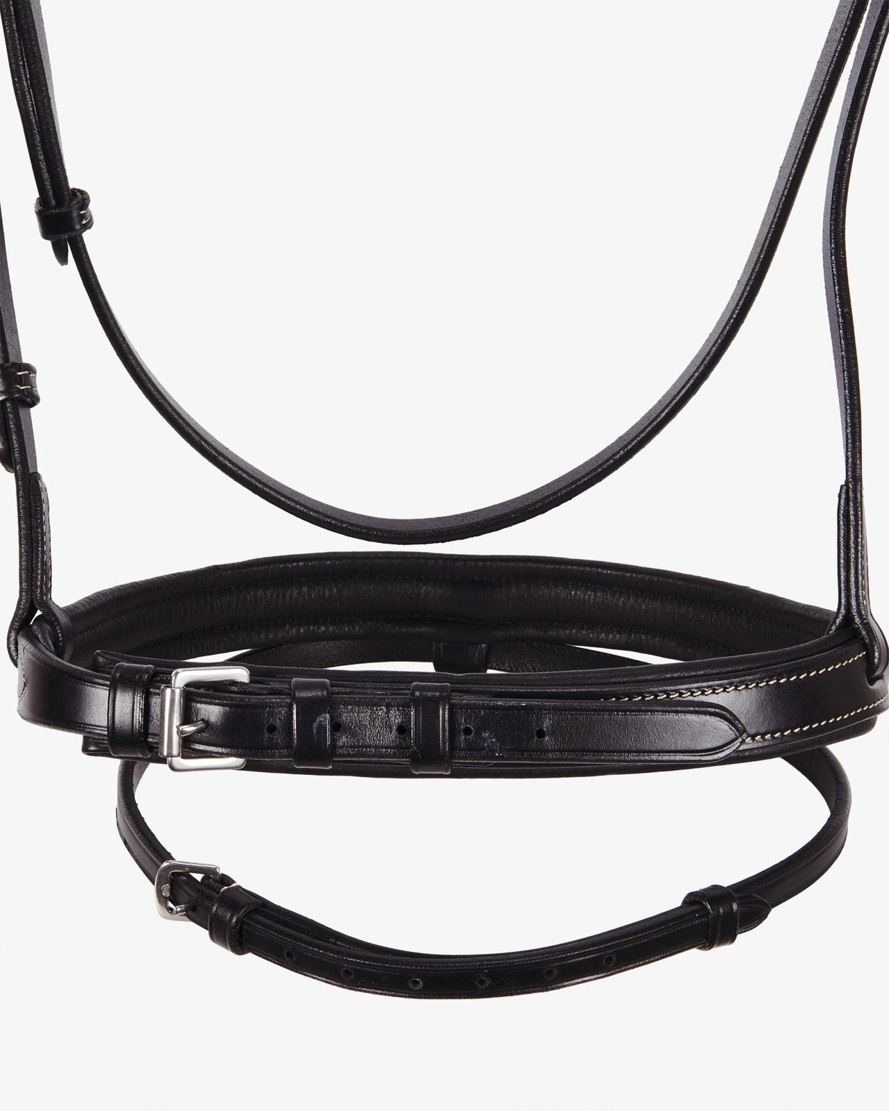 Sb-63 Saddlery Goods Anatomic Leather bridle embroideries with rubber reins