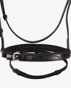 Sb-63 Saddlery Goods Anatomic Leather bridle embroideries with rubber reins