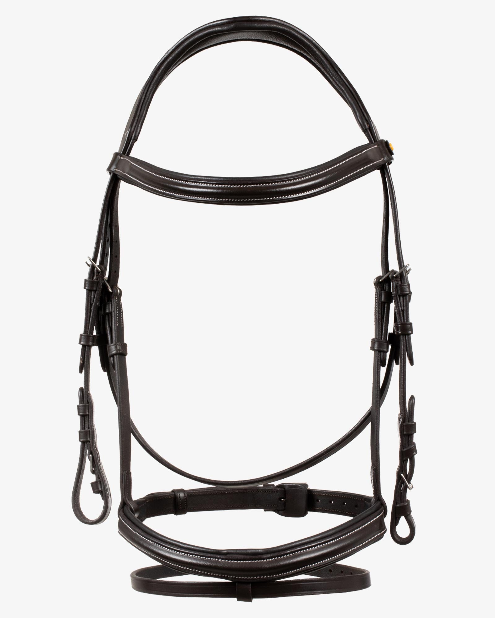 Sb-65 Saddlery Goods Havana Brown Bridle Raised and padded anatomical bridle for horses