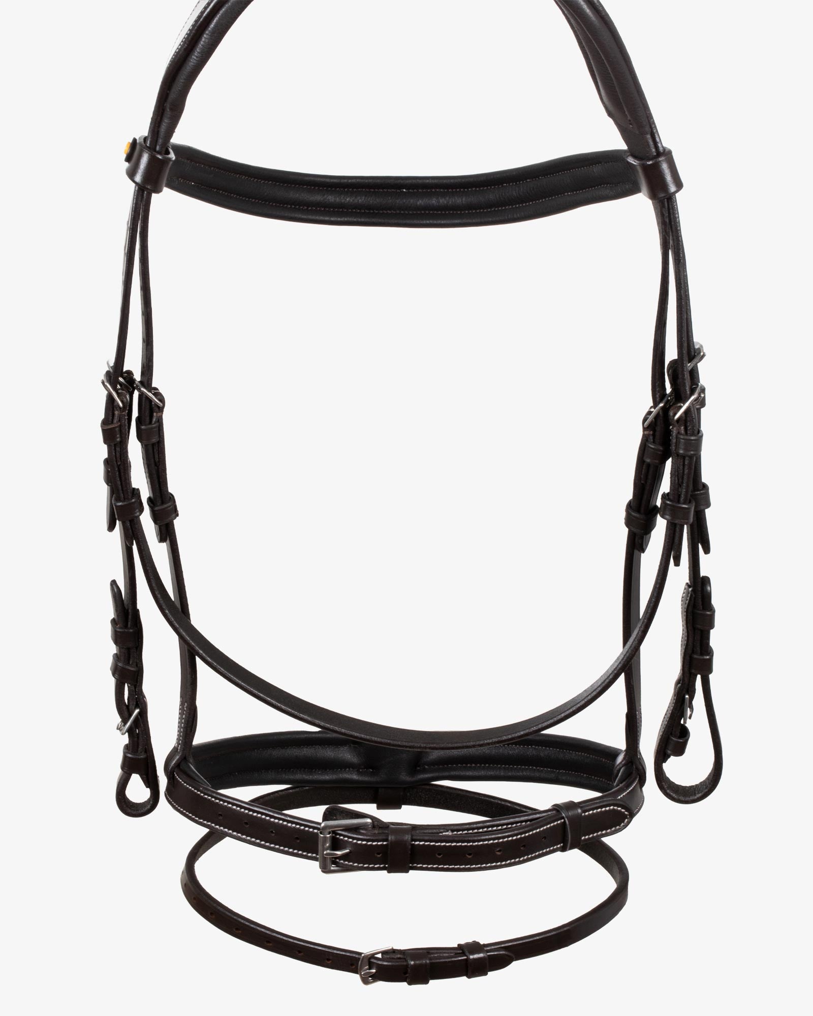 Sb-65 Saddlery Goods Havana Brown Bridle Raised and padded anatomical bridle for horses