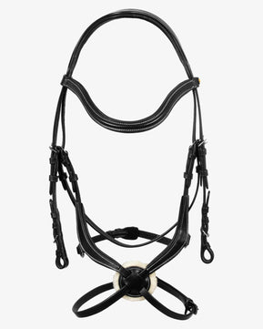 Sb-67 Saddlery Goods Horse Mexican Leather Bridle Black with reins