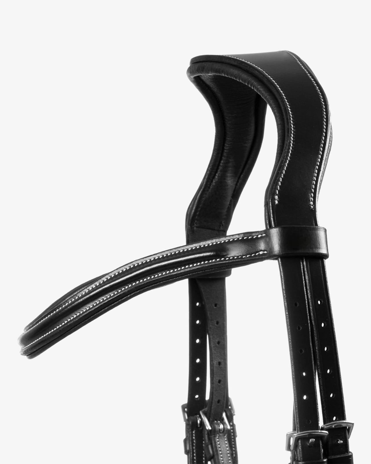 Sb-67 Saddlery Goods Horse Mexican Leather Bridle Black with reins