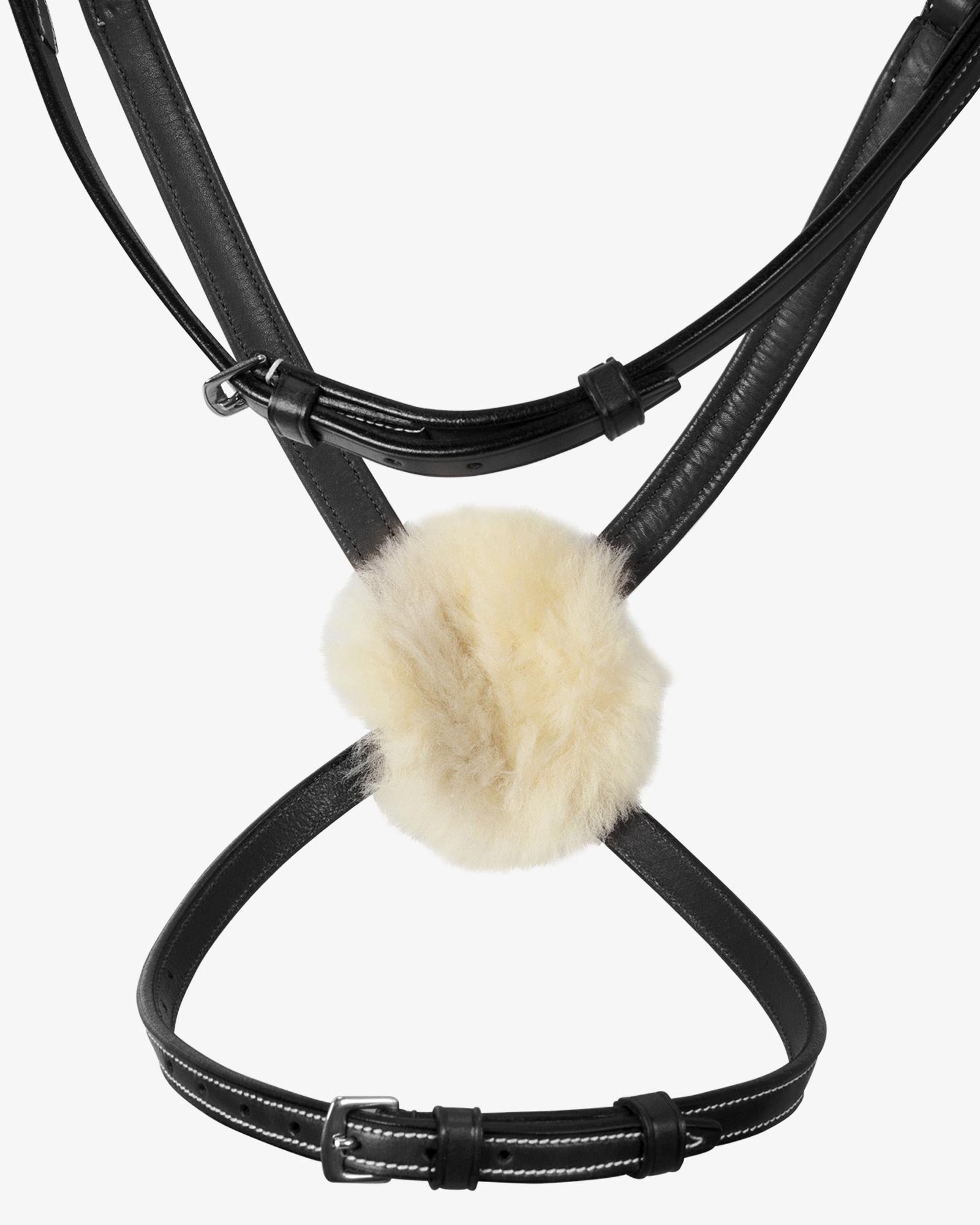 Sb-72 Saddlery Goods Bridle with Mexican Noseband and Synthetic Sheepskin BALCK