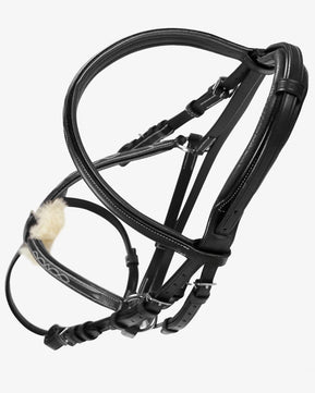 Sb-72 Saddlery Goods Bridle with Mexican Noseband and Synthetic Sheepskin BALCK