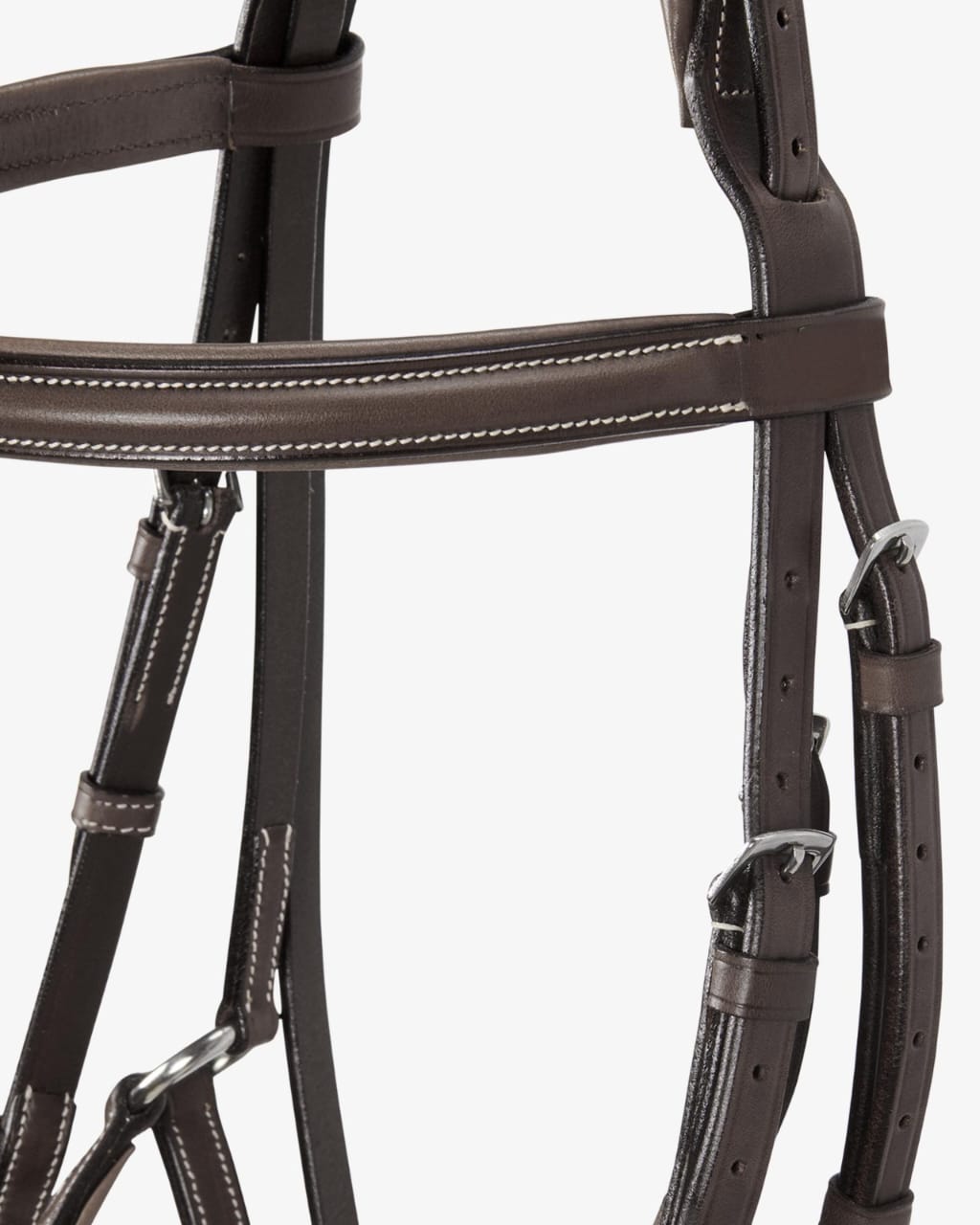 Sb-73 Saddlery Goods Bridle with Mexican Noseband and Synthetic Sheepskin BROWN