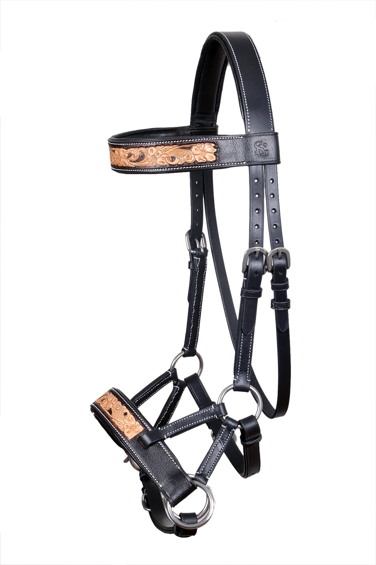 Saddlery Goods Horse Side Pull Bitless Training Bridle