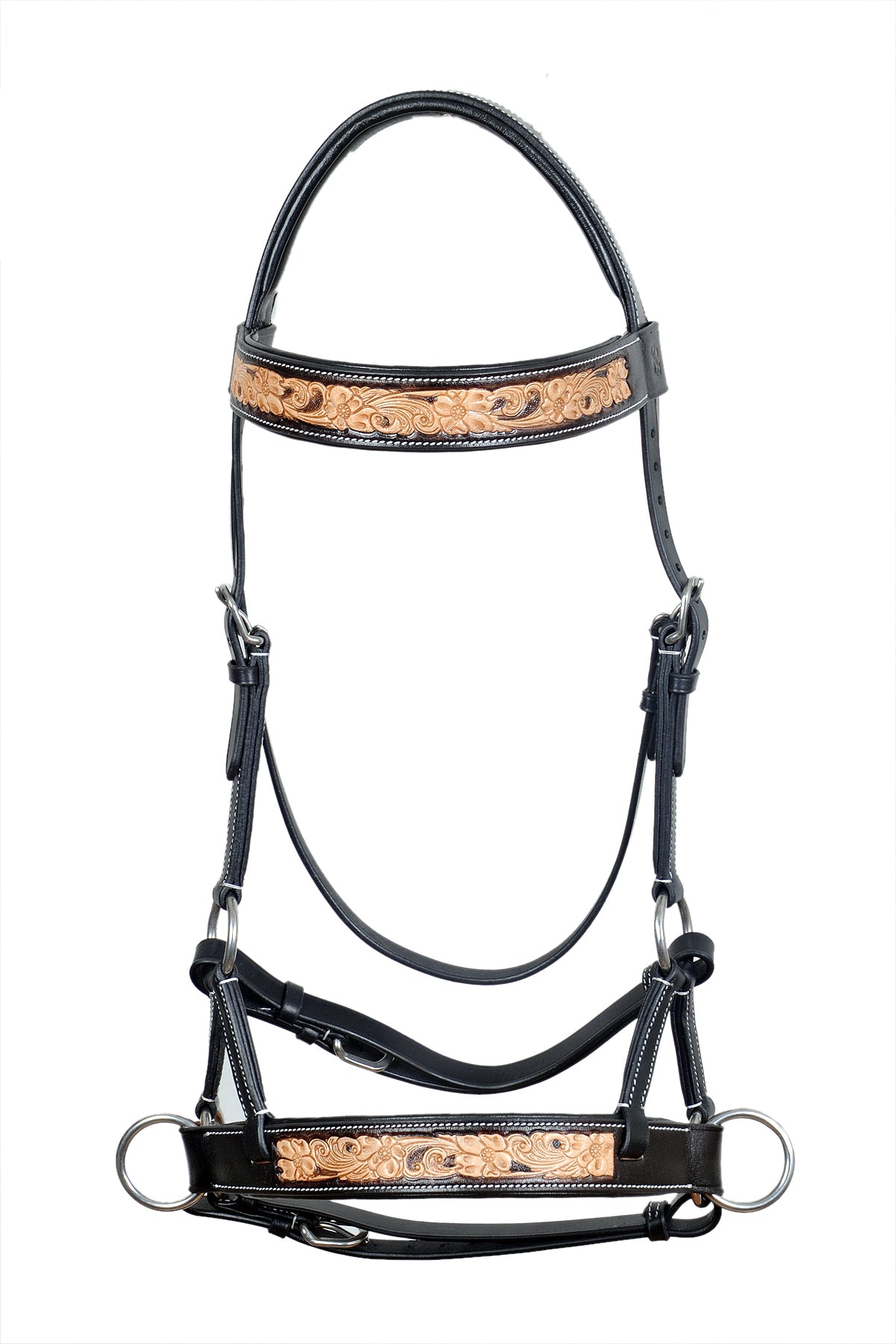 Saddlery Goods Horse Side Pull Bitless Training Bridle