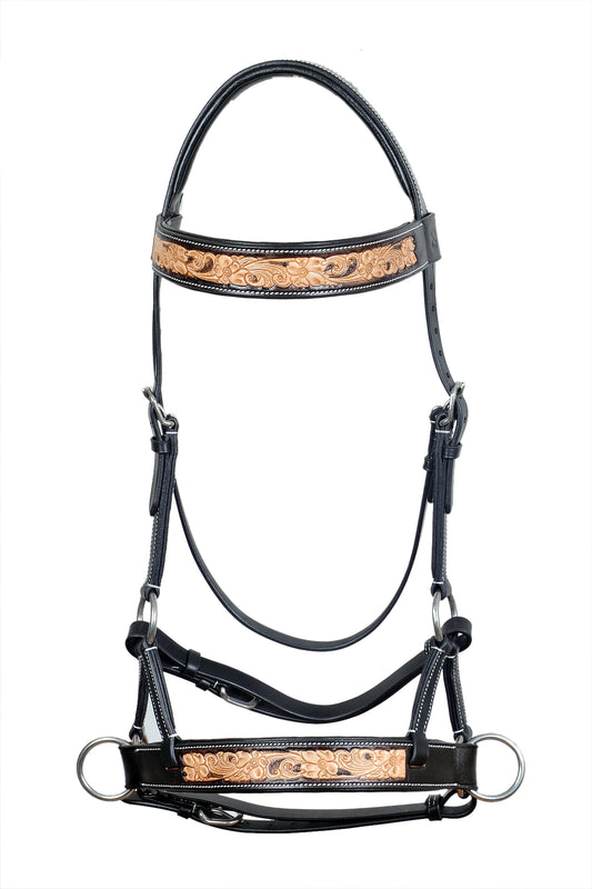 Saddlery Goods Horse Side Pull Bitless Training Bridle