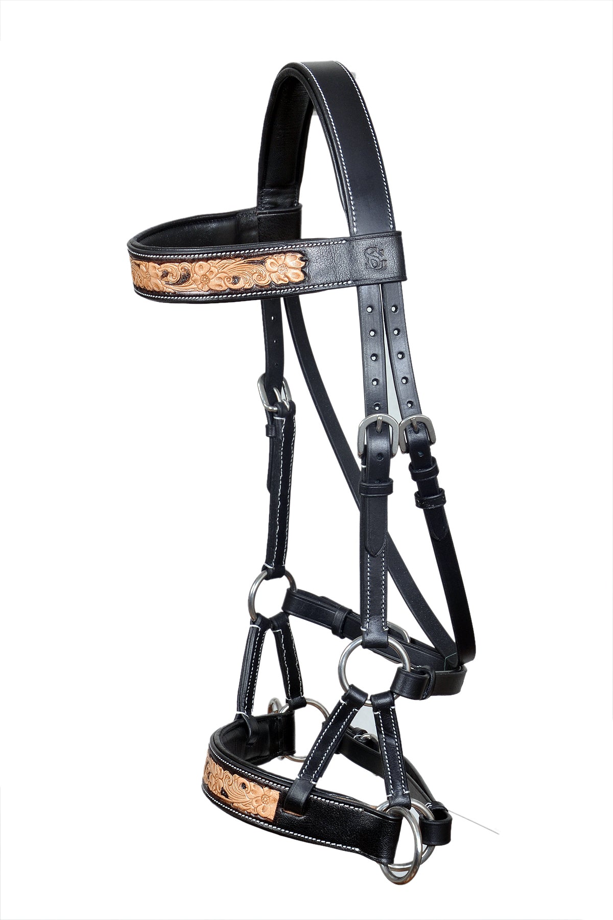 Saddlery Goods Horse Side Pull Bitless Training Bridle